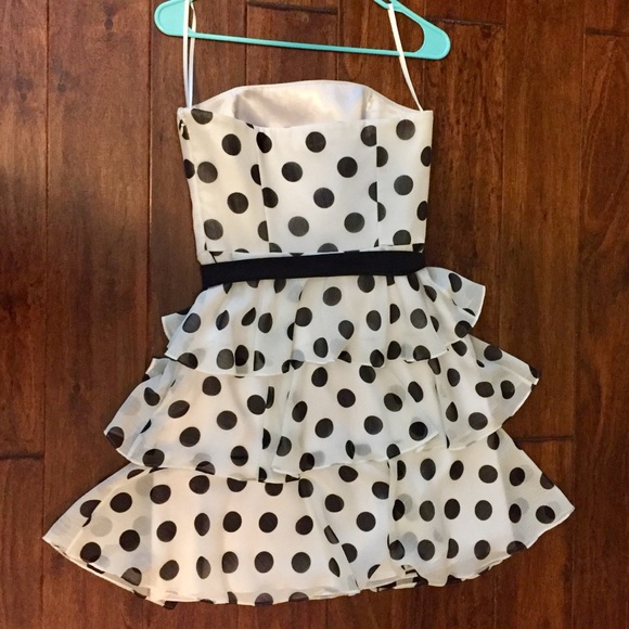 White House Black Market Polka Dot Party Dress - Picture 2 of 5